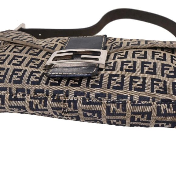 Fendi Gray Zucchino Baguette Handbag 2321- - Picture 5 of 10